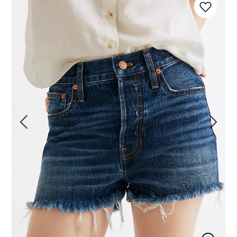 Madewell dadjean short high waisted